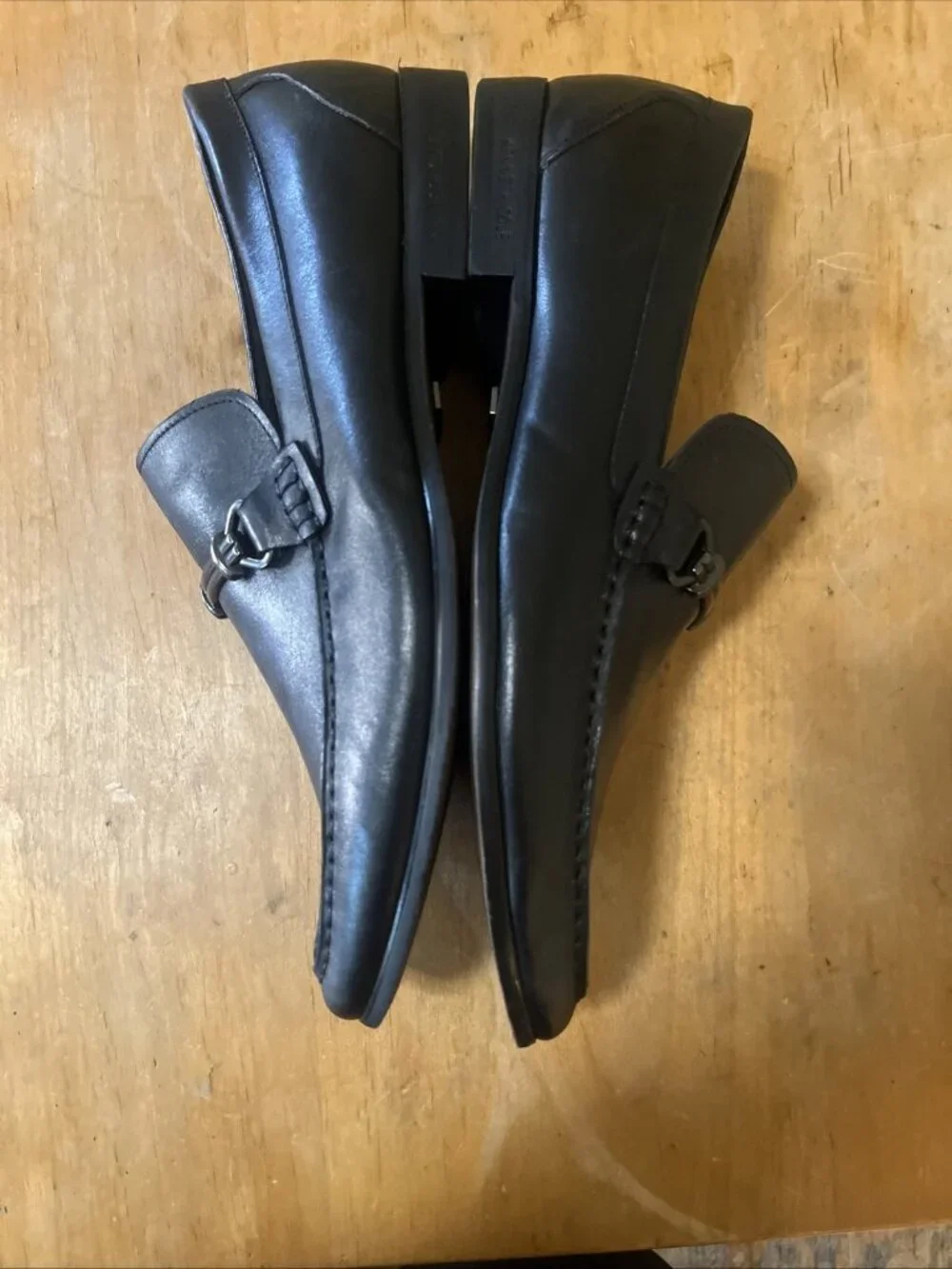 Kenneth Cole Arlie mens Slip On Black Leather Bit Loafer mens 12M Cushioned Exce